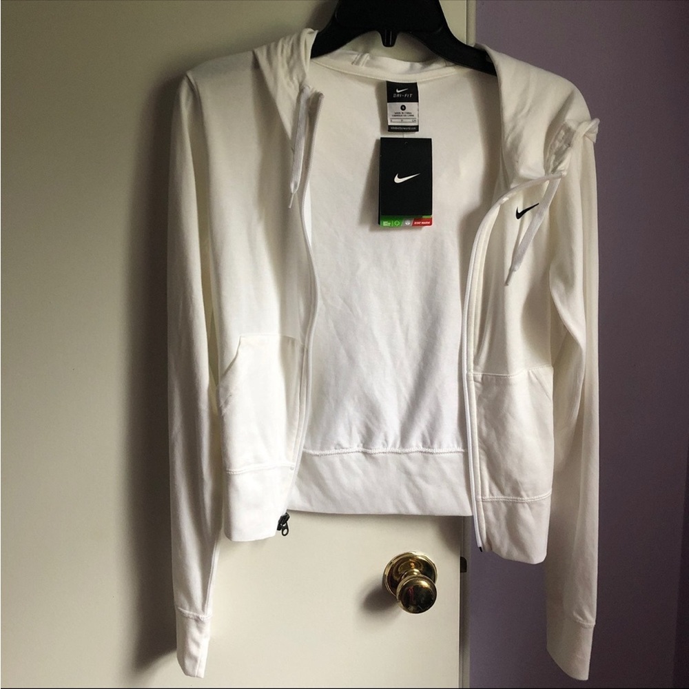 NIKE Dri-fit organic cotton athletic jacket size small- organic cotton
